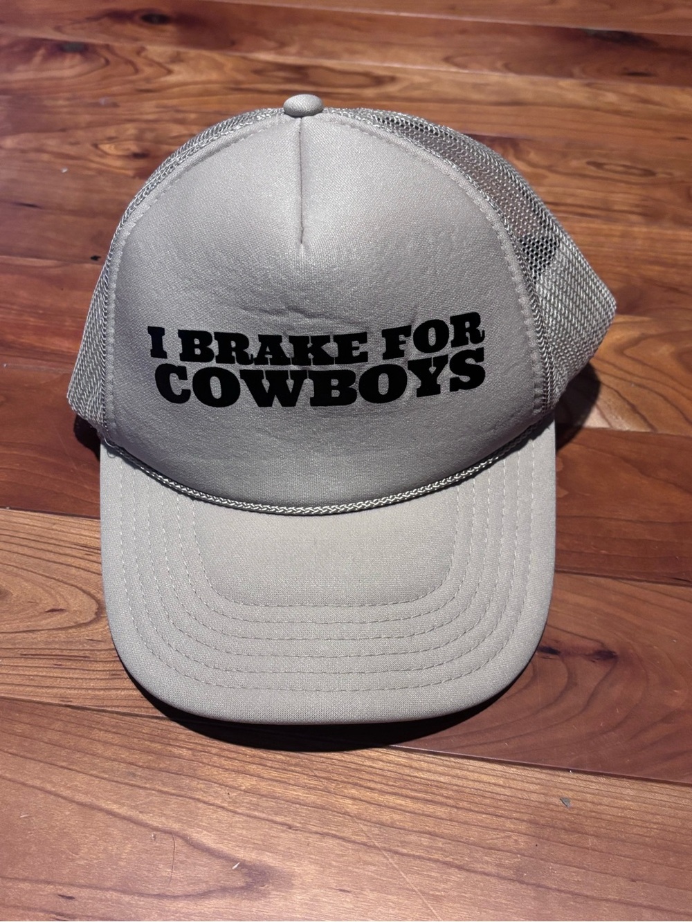 OTTO Beige and Black Mesh Trucker Hat
